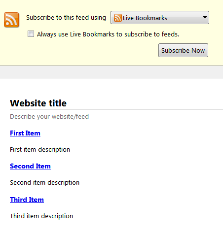 How to Create RSS Feed in PHP