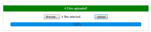 Upload Multiple Files with Progress Bar