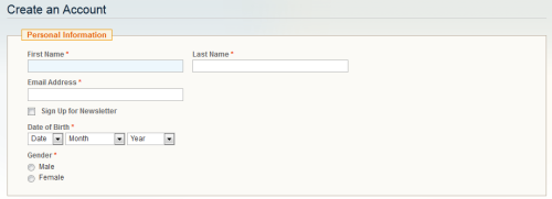 Change DOB Fields to Select Boxes in Magento